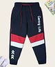 Nino Togs Cotton Loop Knit Gaming Life Text HD Printed Joggers - Navy Blue