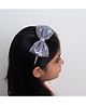 Ribbon candy Sequin Bow Embellished Hair Band - Dark Grey