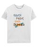Zeezeezoo Diwali Theme Half Sleeves Chhota Packet Bada Dhamaka Text Printed Tee - White
