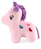 Play Nation Unicorn Soft Toy Pink - Height 25 cm