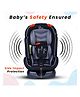 Babykins Convertible Isofix Baby Car Seat with 4 Recline Positions ECE R44/04 Safety Certified - Black & Grey