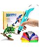 NEGOCIO 3D Printing Pen with LCD Display and with 3 x1.75 mm PLA Filaments 10m Each for Kids and Adults in DIY and Craft (with Cable)- PACK OF 1 - COLOR MAY VARY