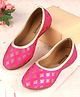Cute Walk by Babyhug Foil Print Mojaris - Pink