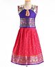 Bhartiya Paridhan Woven Sleeveless Choli & Lehenga With Gota Patti Print - Pink & Purple