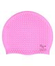 KARBD Bubble Drop Design Hair Protection Silicone Swimming Cap - Pink