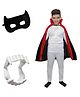 Kaku Fancy Dress Halloween Theme  Dracula Costume Set - Black & Red