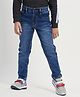 PURPLE UNITED KIDS Button Down Solid Jeans  - Dark Blue