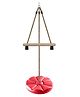 REZNOR 7 Feet Height Adjustable Gym Monkey Bars Disc Swing - Red
