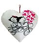 Muren Heart Shape Love Cushion - Multicolor(Design and color may Vary)