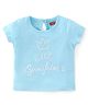 Babyhug 100% Cotton Half Sleeves T-Shirt Text Print - Blue