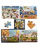 BitFeex 4 in 1 Seasons Wooden Jigsaw Puzzle Weather Puzzle Multicolor Pack of 4 - 96 Pieces
