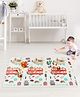 Babyhug XPE Waterproof Folding mat Bus Print - Red