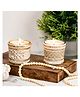 Rad Living Inaayat Scented Votive Candles Madurai Malli & Pacific Ocean Scented Set of 2