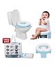 Infantso Portable Potty Seat for Boys and Girls Potty Toilet Seat Travel Friendly for Kids 6 to 24 Months Child Toddler Non-Slip with Splash Guard Fits Round & Oval Western Toilets Small- Blue
