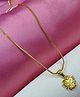 Taarose by Osasbazaar Silver Hello Kitty Pendant and Chain - Gold
