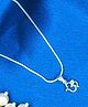 Taarose by Osasbazaar Silver Om Pendant and Chain