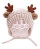 MOMISY Antler Hat Knitted Earcap Crochet Outdoor Windproof Beanie Hats Unisex Spring Autumn Winter for Kids