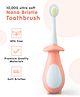 Penguin Shaped Nano Bristle Toothbrush - Pink
