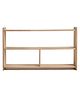 WoodBee Toys Montessori Two-Tier Toddler shelf/Low Shelf - Wooden Finish