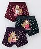 Red Rose Cotton Knit Bloomer Barbie Print Pack of 3 - Purple Maroon & Green