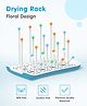 Drying Rack Floral Design- Blue