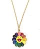 SKD Flower  Detailed Charm Necklace - Yellow