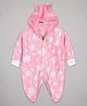 The Sandbox Clothing Co Unisex Full Sleeves Polka Dots Printed Winter Romper - Pink