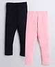 The Sandbox Clothing Co Pack Of 2 Solid Leggings - Pink & Black