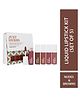 Just Herbs Ayurvedic Liquid Lipstick Kit Set of 5 with Long Lasting Hydrating & Lightweight Lip Colour Deeps Red - 1 ml Each