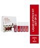 Just Herbs Ayurvedic Liquid Lipstick Kit Set of 5 with Long Lasting Hydrating & Lightweight Lip Colour Deeps & Reds - 1 ml each