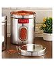 HAZEL Stainless Steel Transparent Kitchen Storage Containers with Air Tight Lid, 1700 ml