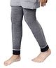 BHARATASYA Striped Pattern Knitted Winter Warmer Stockings - Black