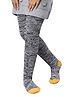 BHARATASYA Self Designed Knitted Winter Long Warm Socks - Black