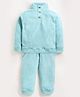 Cherry Crumble By Nitt Hyman Full Sleeves Self Designed Tee & Pant Set - Mint Blue