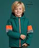 Cherry Crumble By Nitt Hyman Full Sleeves Colour Block Detailed Hooded Reversible Jacket - Multi Colour