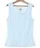 D'chica Sleeveless Solid Thermal Winter Wear  Tank Top - Blue
