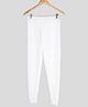 D'chica Solid Thermal Winter Wear Leggings  -  White