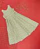 Akkriti by Pantaloons Full Sleeves Floral Block  Printed & Sequin Embellished Dress -Pastel Green