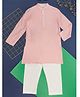 Indus Route by Pantaloons Full Sleeves Solid Kurta Pyjama Set - Pink