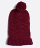 MayRa Knits Hand Knitted Bobble Cap - Maroon
