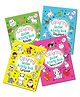Set of 4 Kids Activity Books | Colouring, Stickers & Fun Learning for children