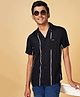 Coolsters by Pantaloons Half Sleeves Abstract Striped Shirt - Black