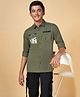 Coolsters by Pantaloons Full Sleeves Graffitti Art Printed Shirt - Olive Green