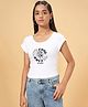 Coolsters by Pantaloons Sleeveless Its Cool To Care Text Printed Tee - White