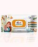 Adore Basics India's First Ever Baby Wet wipes with Oat Extracts- 98% Water-Goodness of Aloe vera & Vitamin with lid- Pack of 80pc*7 Packs