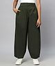 TeenTrums Solid Woven Trouser - Olive Green