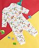 Pantaloons Baby Full Sleeves Car & Text Printed Coordinating Tee & Pajama Set - White