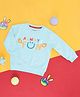 Pantaloons Baby Full Sleeves Always Fun Text Printed Sweatshirt - Sea Blue
