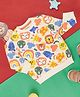 Pantaloons Baby Full Sleeves Animals Face Detailed Sweatshirts - Ecru & Multi Colour
