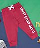 Pantaloons Baby Placement Enjoy Every Day Printed Track Pant - Dusty Pink